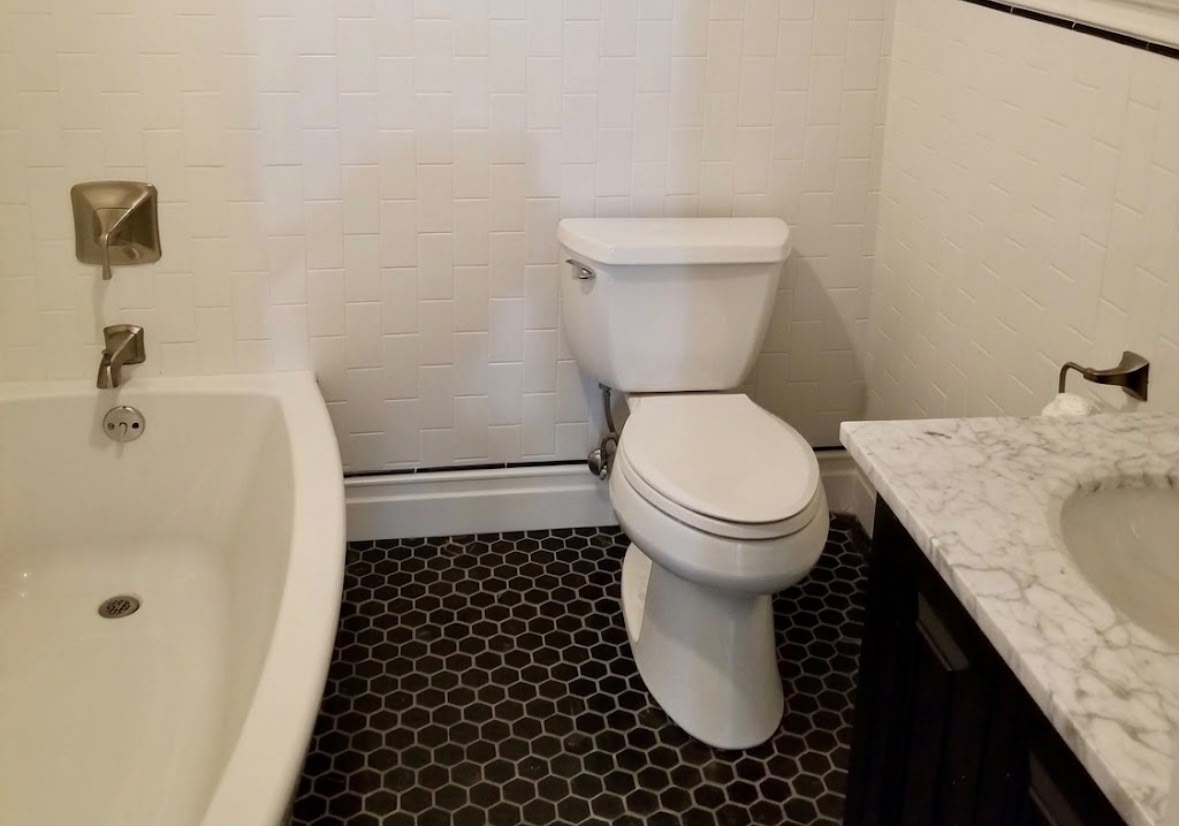Bathroom after cleaning by Marjos Cleaning Services